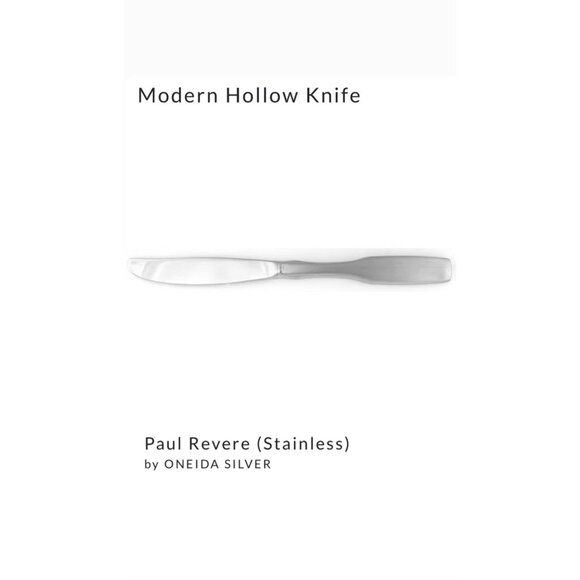 6 Oneida Stainless Dinner Knives Paul Revere Satin Community Flatware - Picture 2 of 5